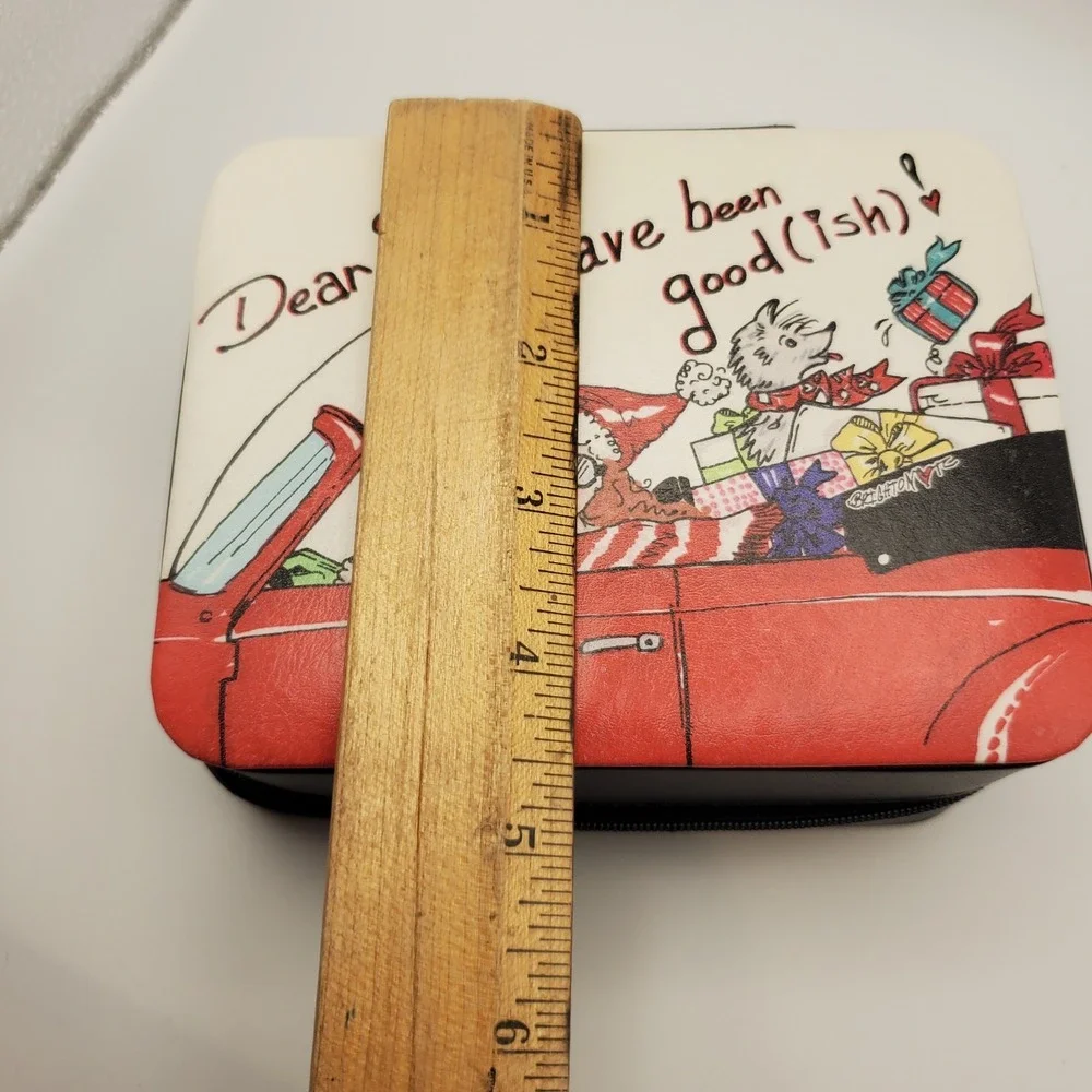 Brighton Christmas Dear Santa I Have Been Good(ish) Jewelry Box Travel‎ Case EUC